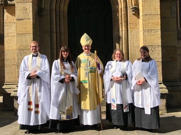 New priests with Bishop Nick