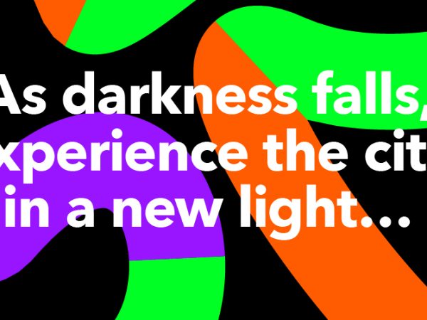 As darkness falls, experience the city in a new light...
