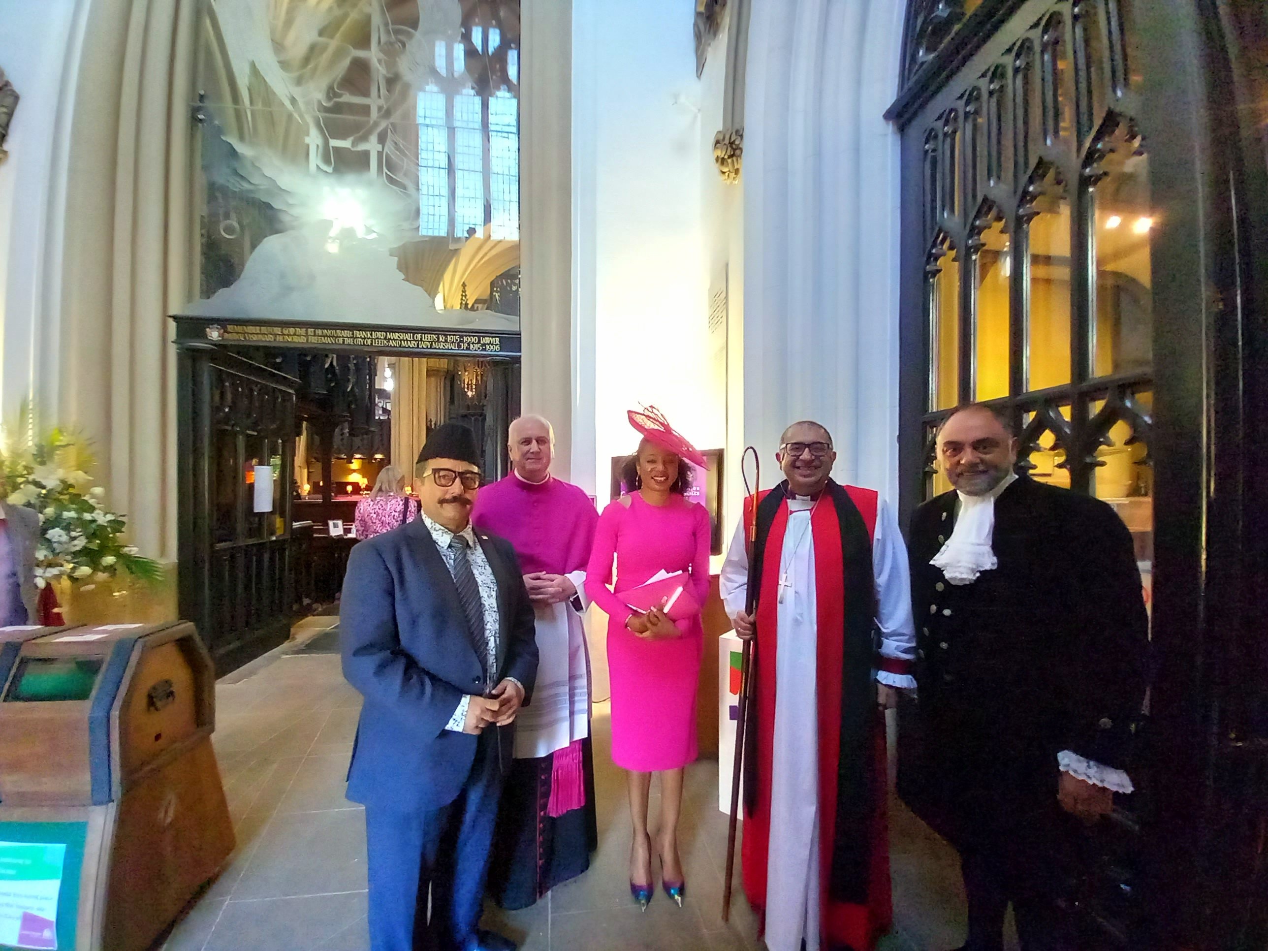 Civic guests after the service for the Coronation
