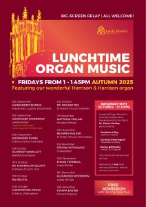 Image promoting the Autumn 2025 organ recital series