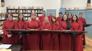 Picture of the choral scholars of Leeds Minster